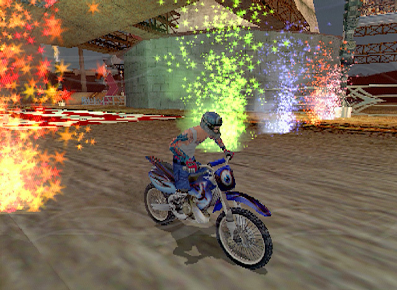 [20/08/2002] Die Zieleinfahrt wird wie schon bei SSX mit einem Feuerwerk untermalt.